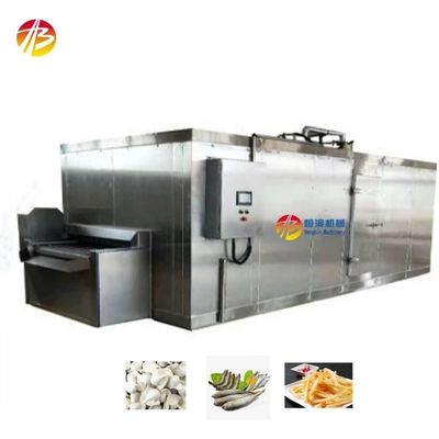 13800*3200*2500mm Iqf 터널 냉동 기계 냉동 채소 과일 새우