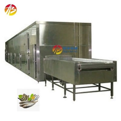 500kg 용량의 터널 냉동 기계 빠른 냉동 물고기 새우 과일과 채소