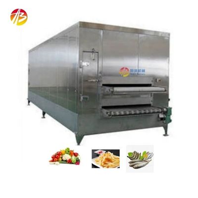 과일 채소 해산물 새우를 위한 산업용 나선형 빠른 냉동기 13800*3200*2500mm