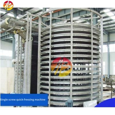 식품 공장 냉동 시스템 2000mm 벨트 너비와 성능의 IQF 터널 냉동기