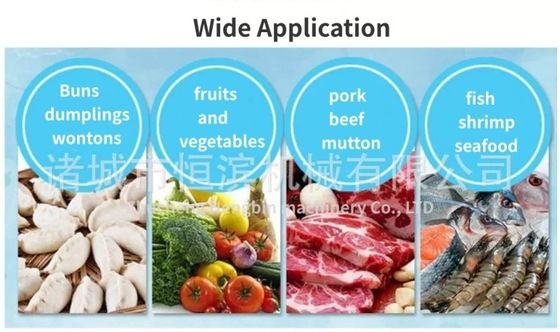 2000kg 산업용 터널 냉장고 냉동 채소 과일 새우 생선