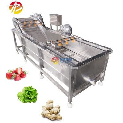 산업용 식품 채소 세탁기 용량 600kg 및 공기 거품 시스템