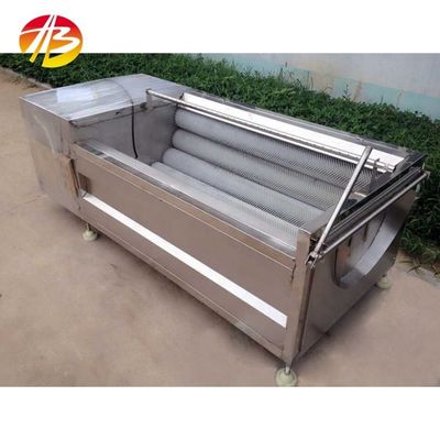 상업식품 채소 브러시 타입 2.2kw 전력 세탁 및 껍질 벗기 기계