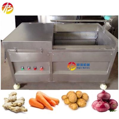 상업식품 채소 브러시 타입 2.2kw 전력 세탁 및 껍질 벗기 기계