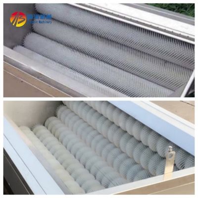 상업식품 채소 브러시 타입 2.2kw 전력 세탁 및 껍질 벗기 기계